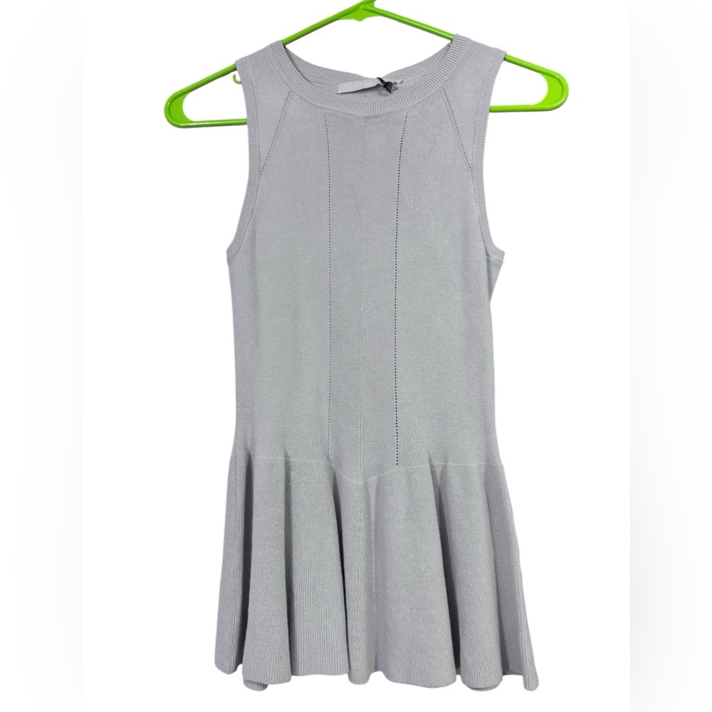 Revolve one grey day peplum grey viscose top‎ NWT